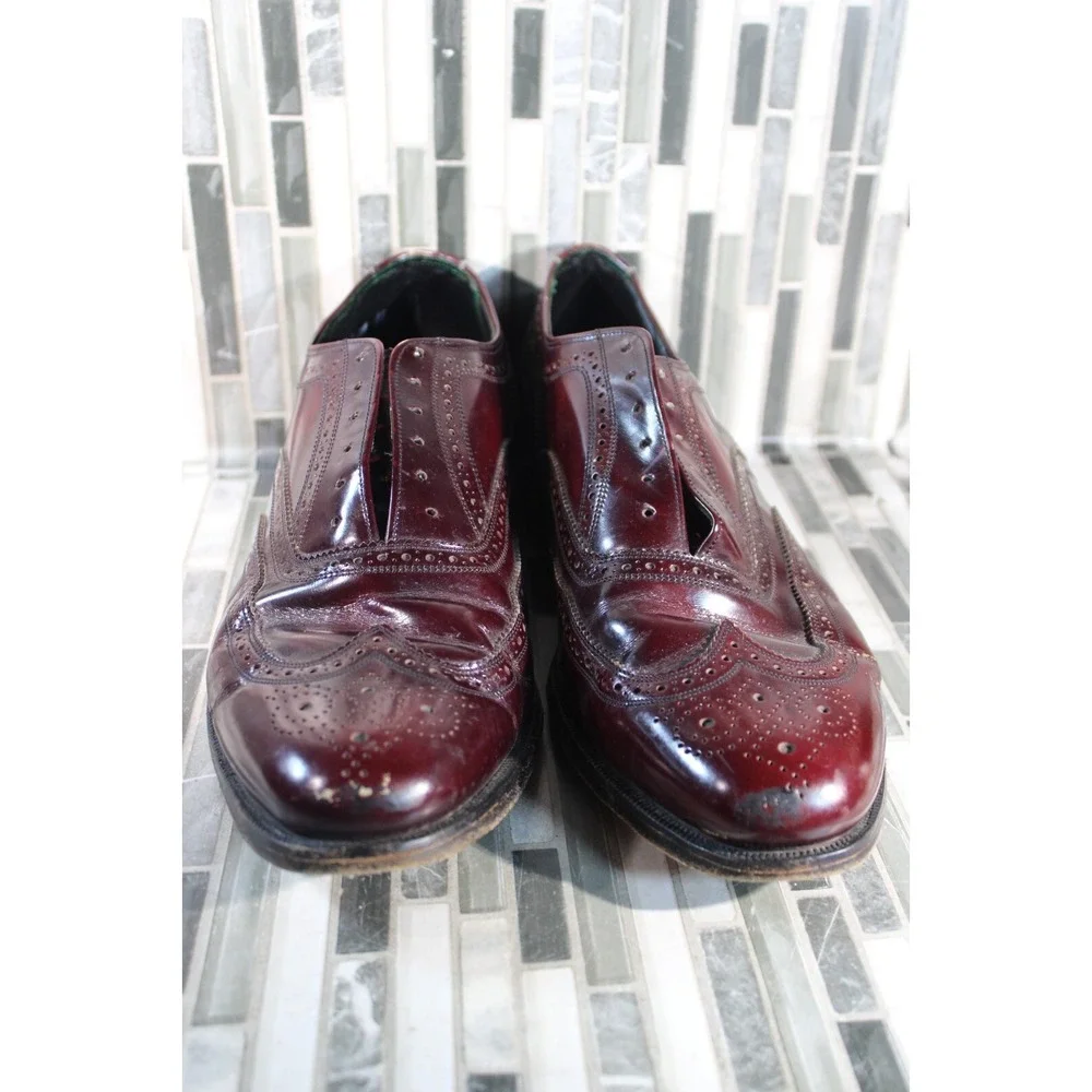 The Florsheim Shoe Imperial Duality Brown Leather Shoes Size‎ 10 No Laces
